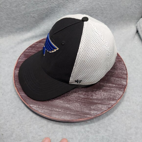 St. Louis Blues Adjustable Trucker Hat By 47 Mesh Back - Picture 6 of 12
